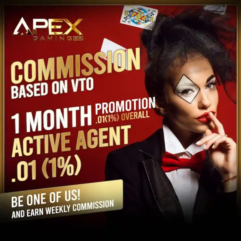 ApexGame88 Agent Program – Active agent commission promotion and weekly earnings opportunity