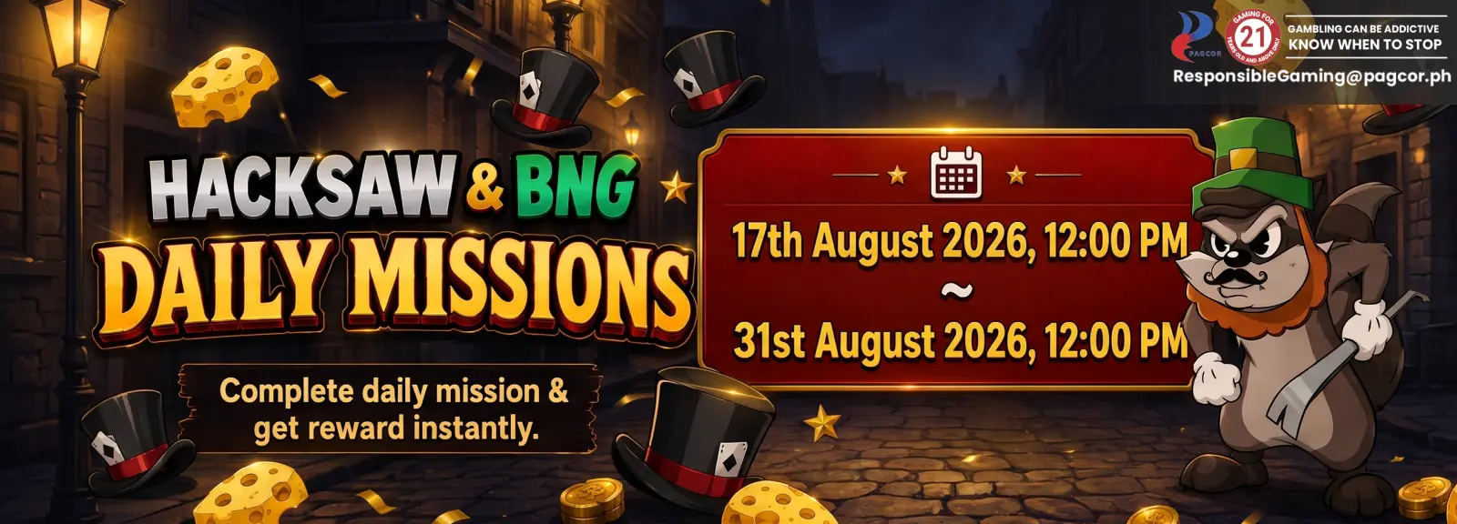 Hacksaw and BNG Daily Missions